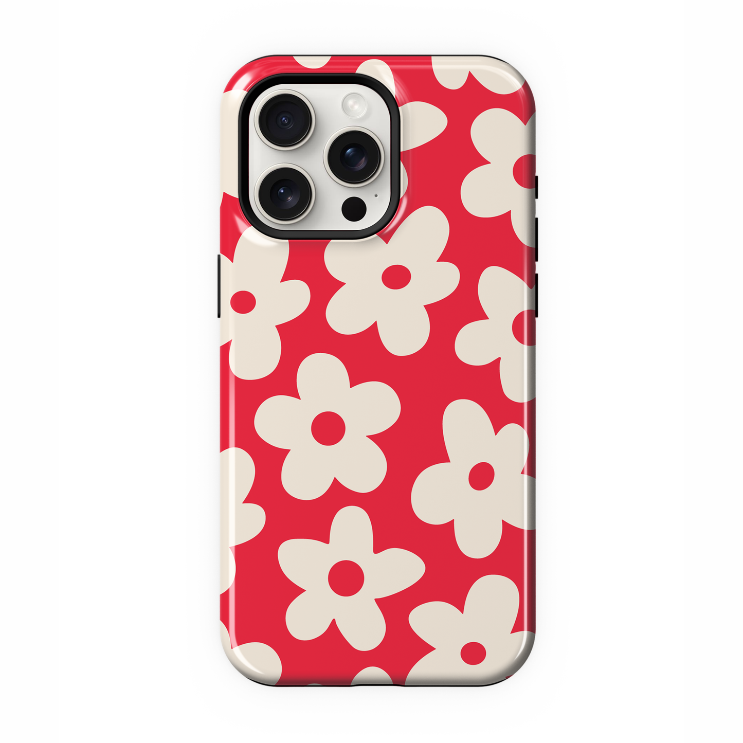 Vermillion Big Blooms Phone Case