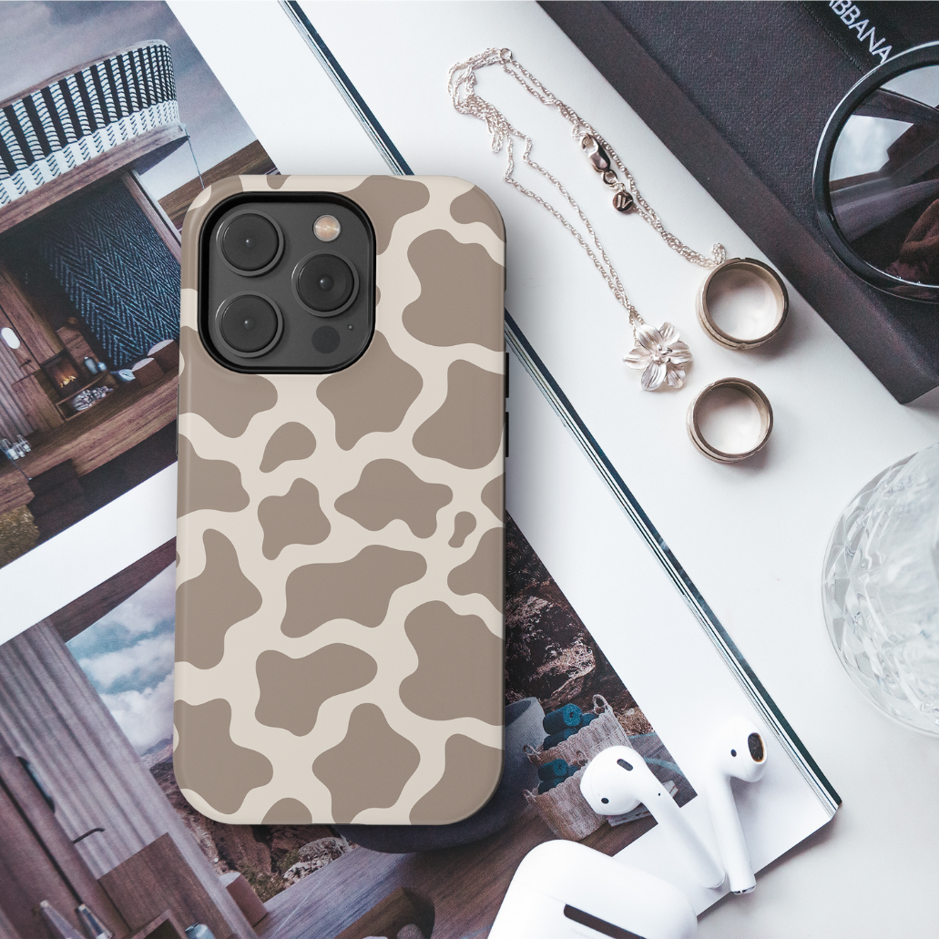 Chestnut Cowprint iPhone Case