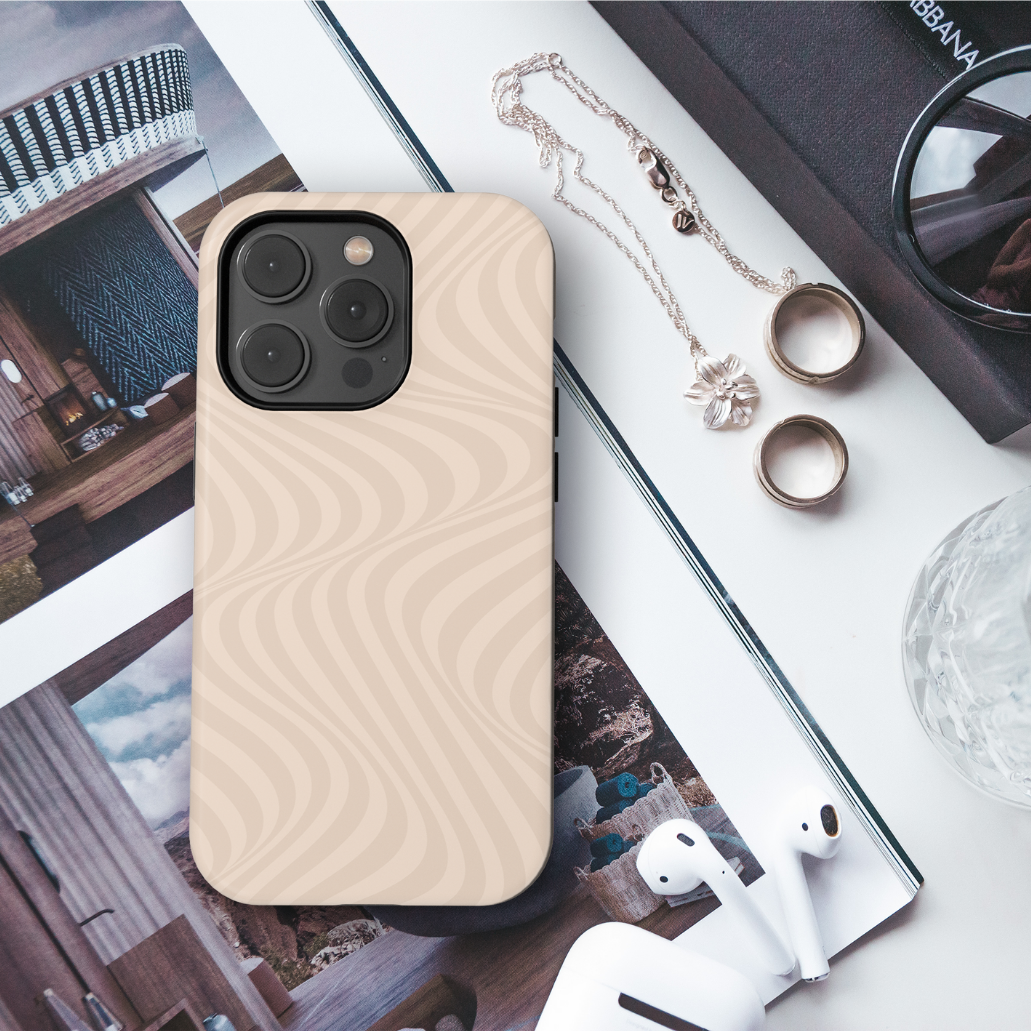 Almond Swirls iPhone Case