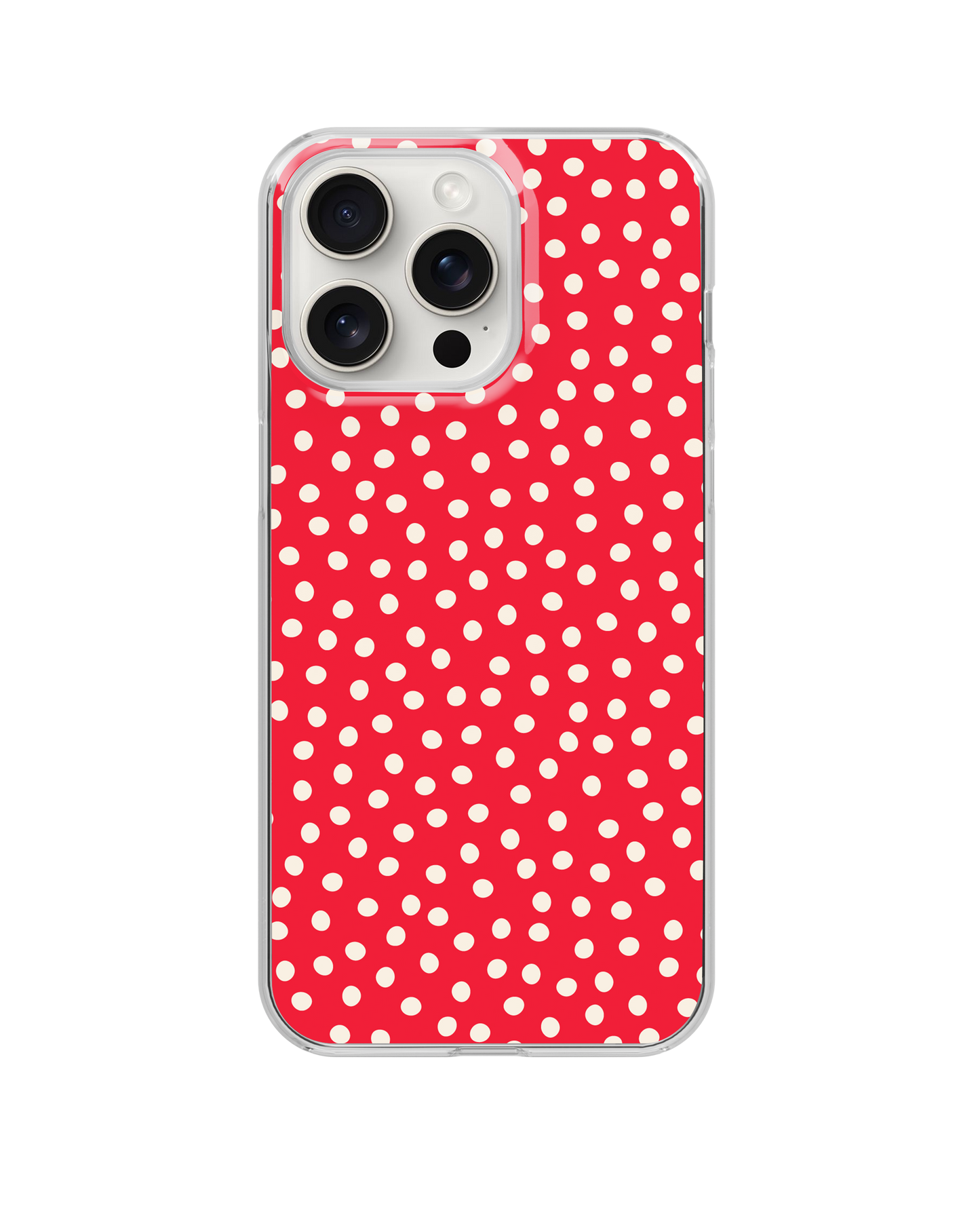 Vermillion Dots Clear Case Insert