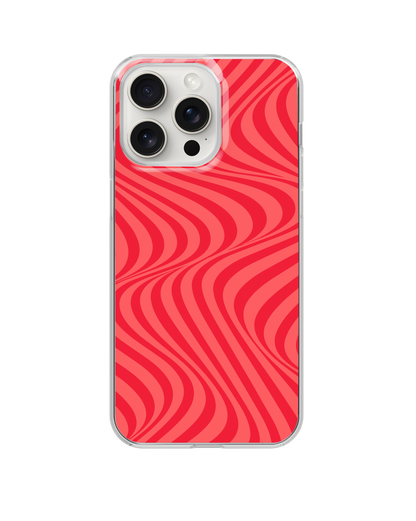 Vermillion Swirls Clear Case Insert