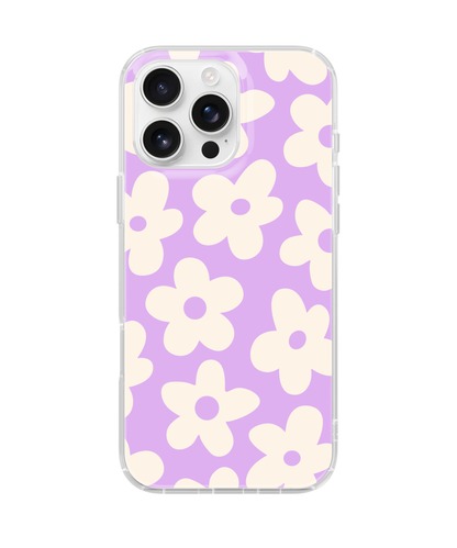 Lilac Big Blooms Clear Case Insert