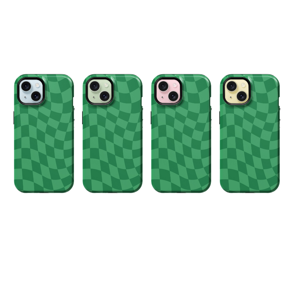 Emerald City Wavy Checkers Phone Case