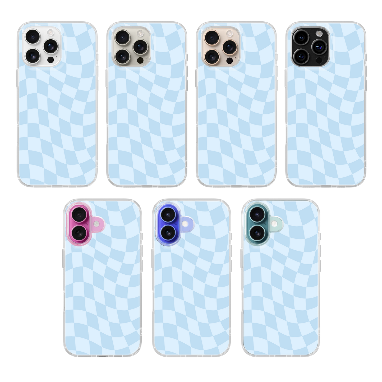 Cloud 9 Wavy Checkers Clear Case Insert