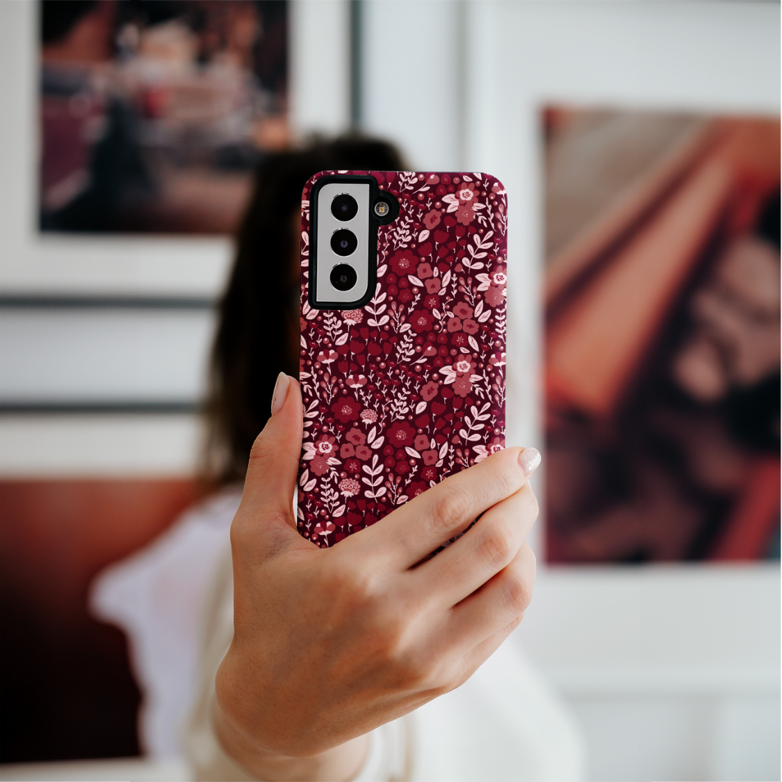 Merlot Meadow (Dark) Galaxy Case