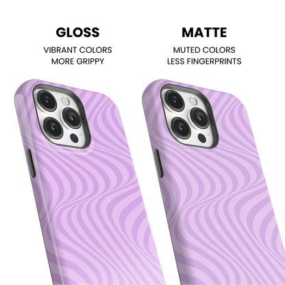 Lilac Swirls Phone Case