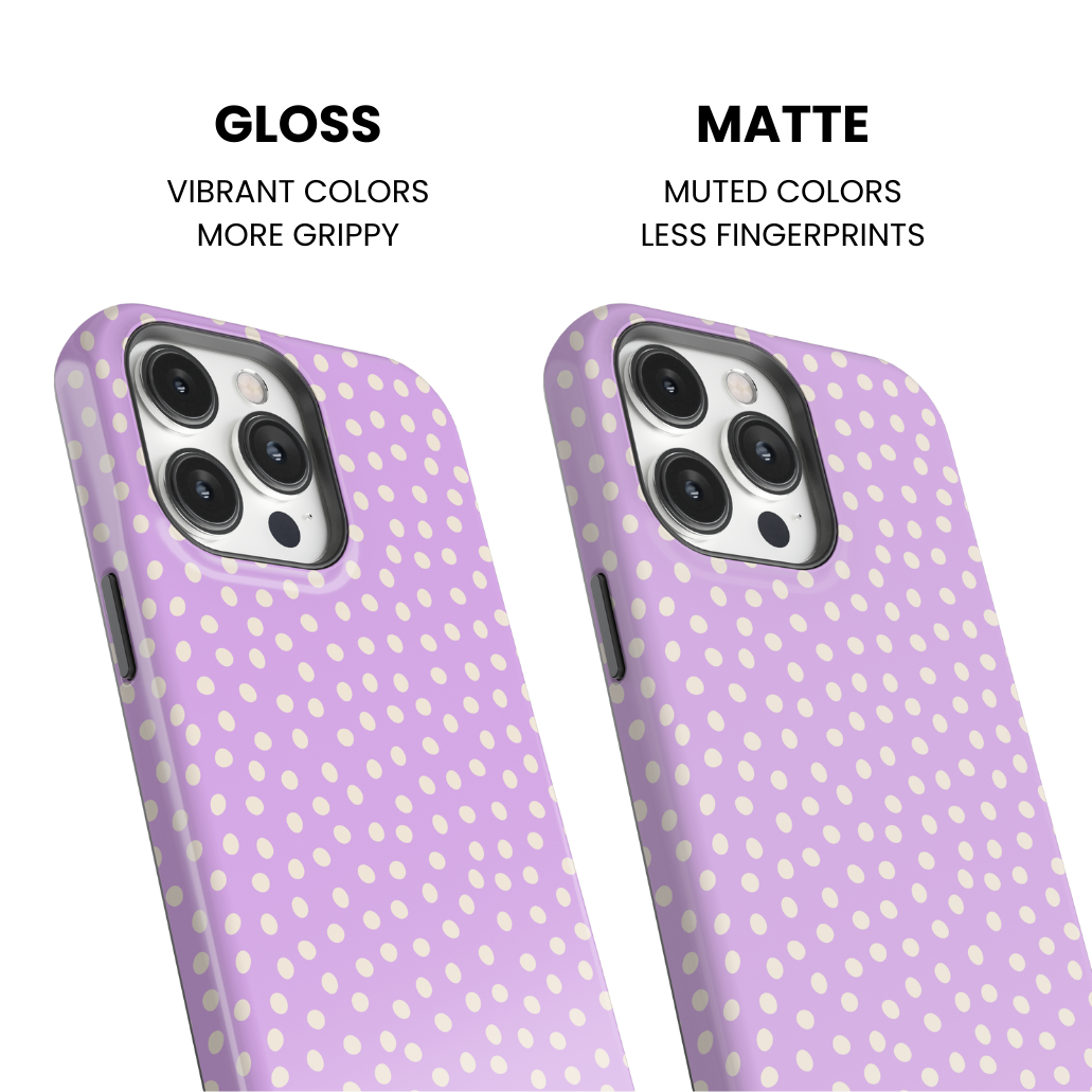 Lilac Dots Phone Case