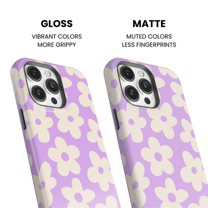 Lilac Big Blooms Phone Case