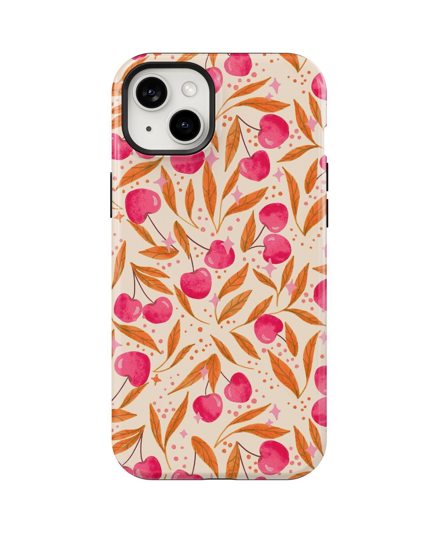 Persimmon Cherry Charm Phone Case