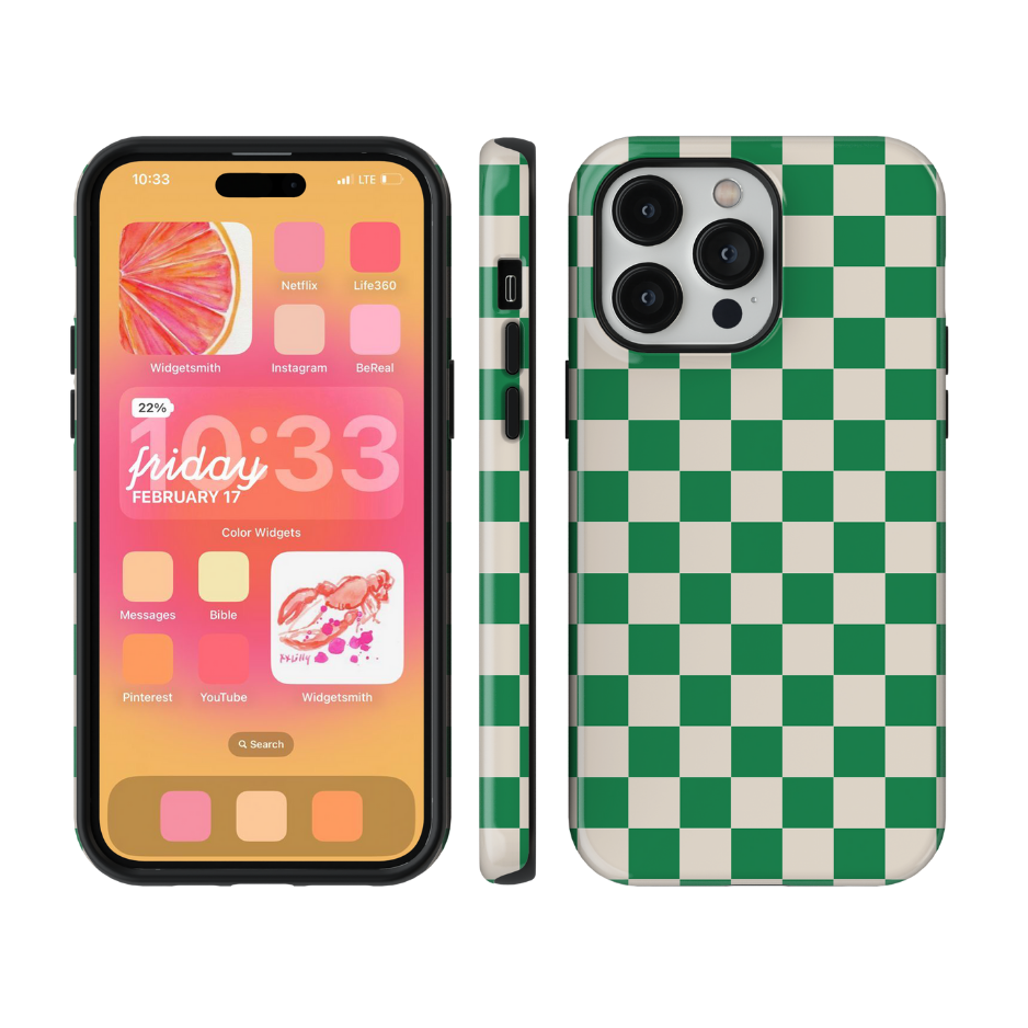 Emerald City Checkers II Phone Case