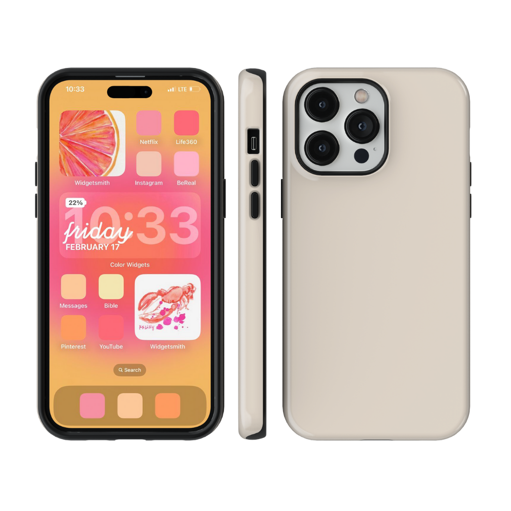 Vanilla Milkshake Solids Phone Case