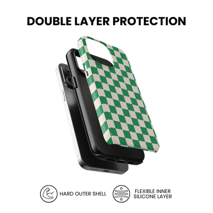 Emerald City Checkers II Phone Case