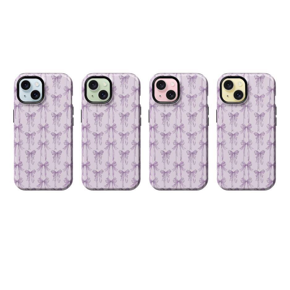 Lavender Blushing Bows Phone Case