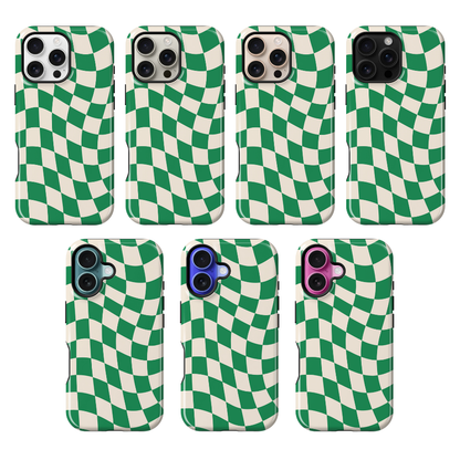 Emerald City Wavy Checkers II Phone Case