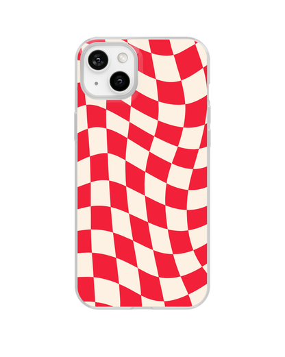 Vermillion Wavy Checkers II Clear Case Insert