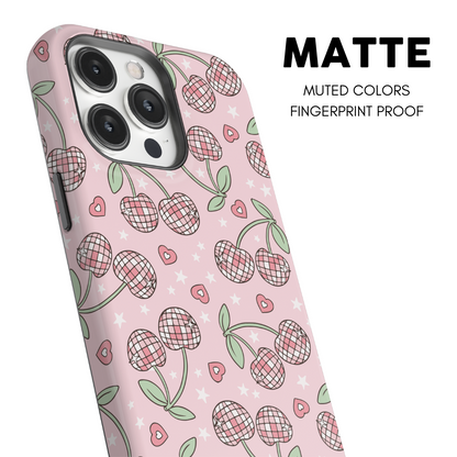 Pastel Disco Cherries iPhone Case