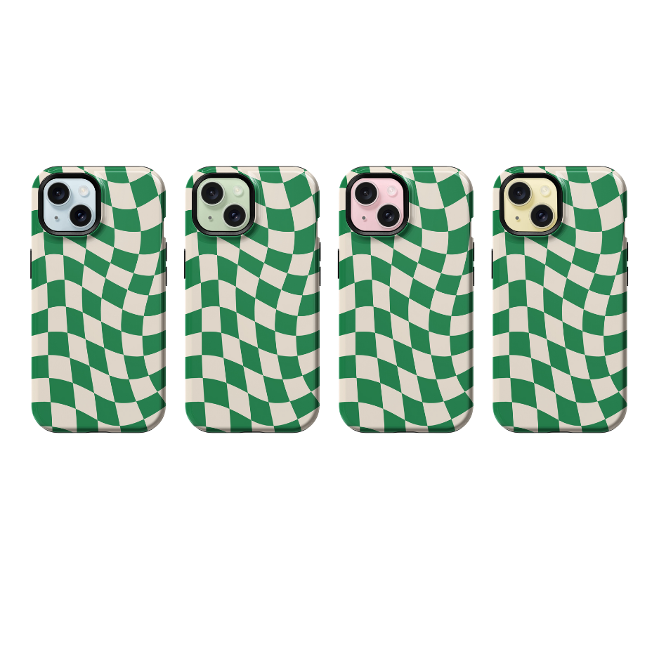 Emerald City Wavy Checkers II Phone Case