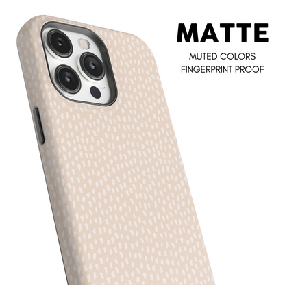 Almond Speckles iPhone Case