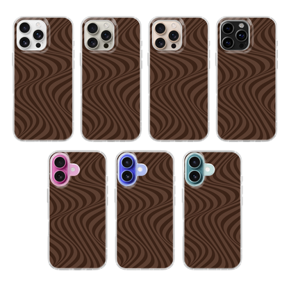 Espresso Swirls Clear Case Insert