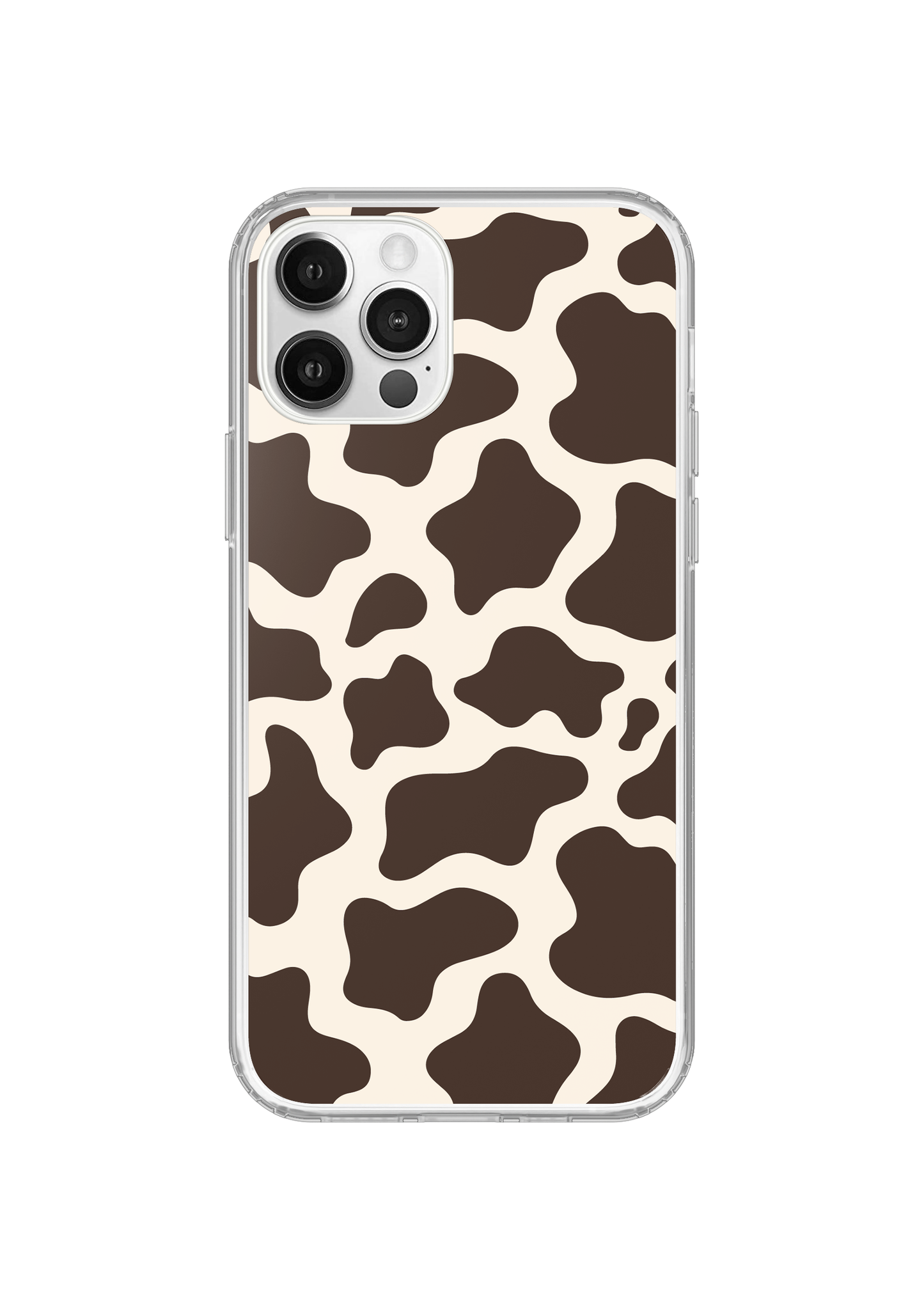 Espresso Cow Print Clear Case Insert