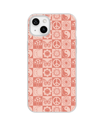 Pink Groovy Mosaic Clear Case Insert