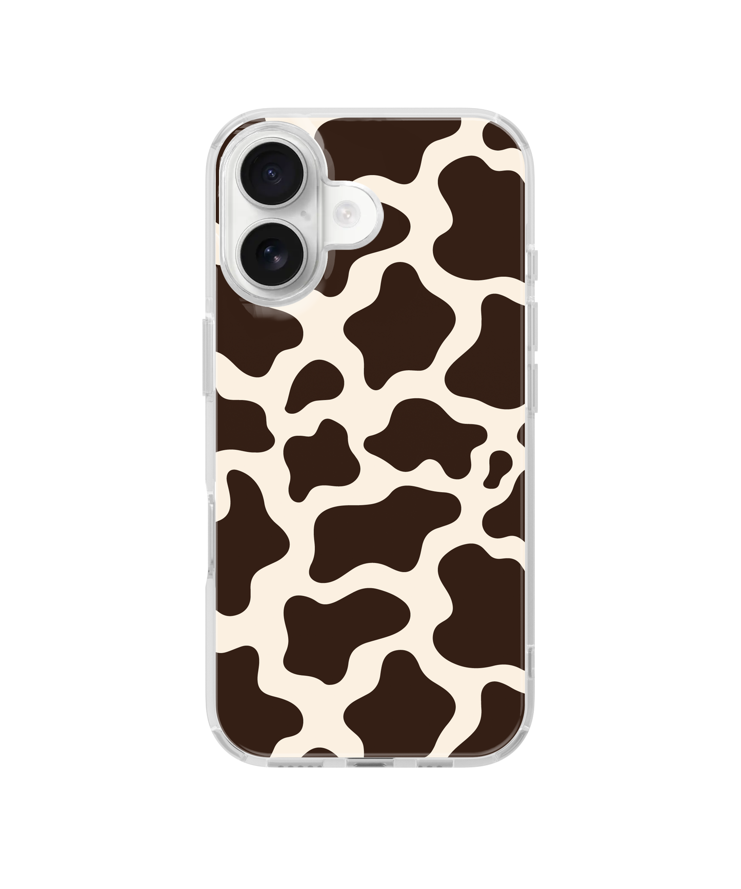 Espresso Cow Print Clear Case Insert