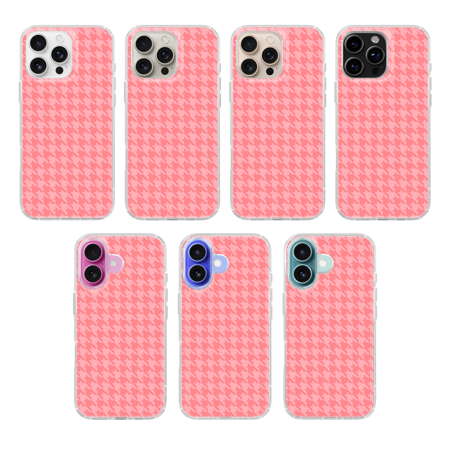 Rose All Day Houndstooth Clear Case Insert