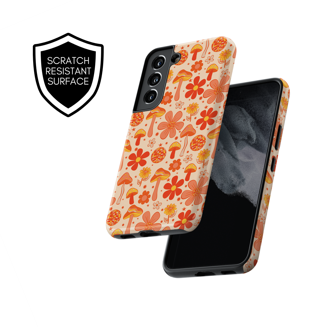 Orange Fungi Fantasia Galaxy Case