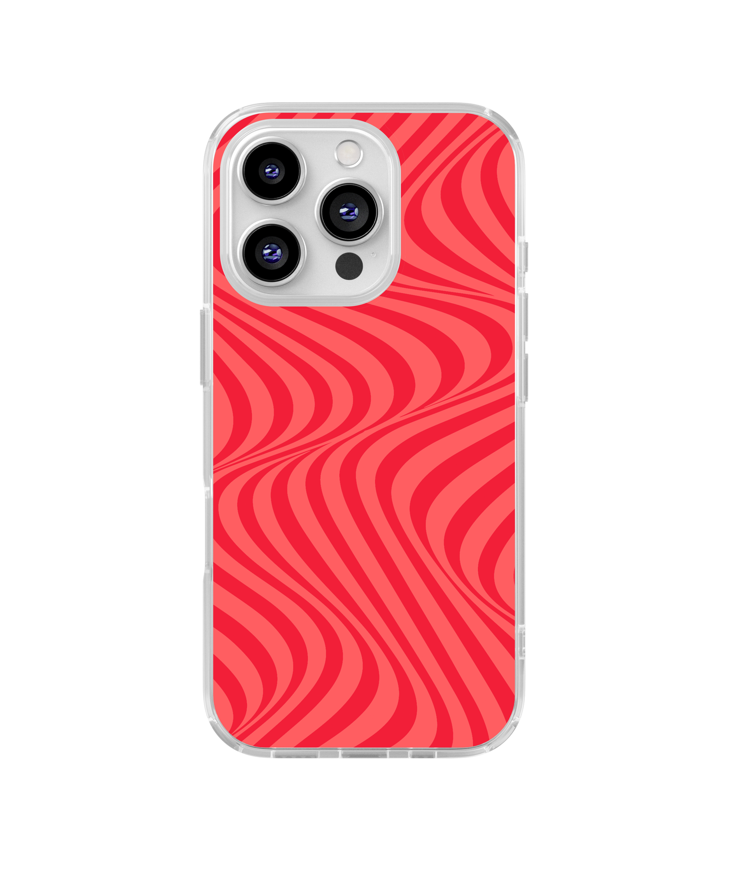 Vermillion Swirls Clear Case Insert