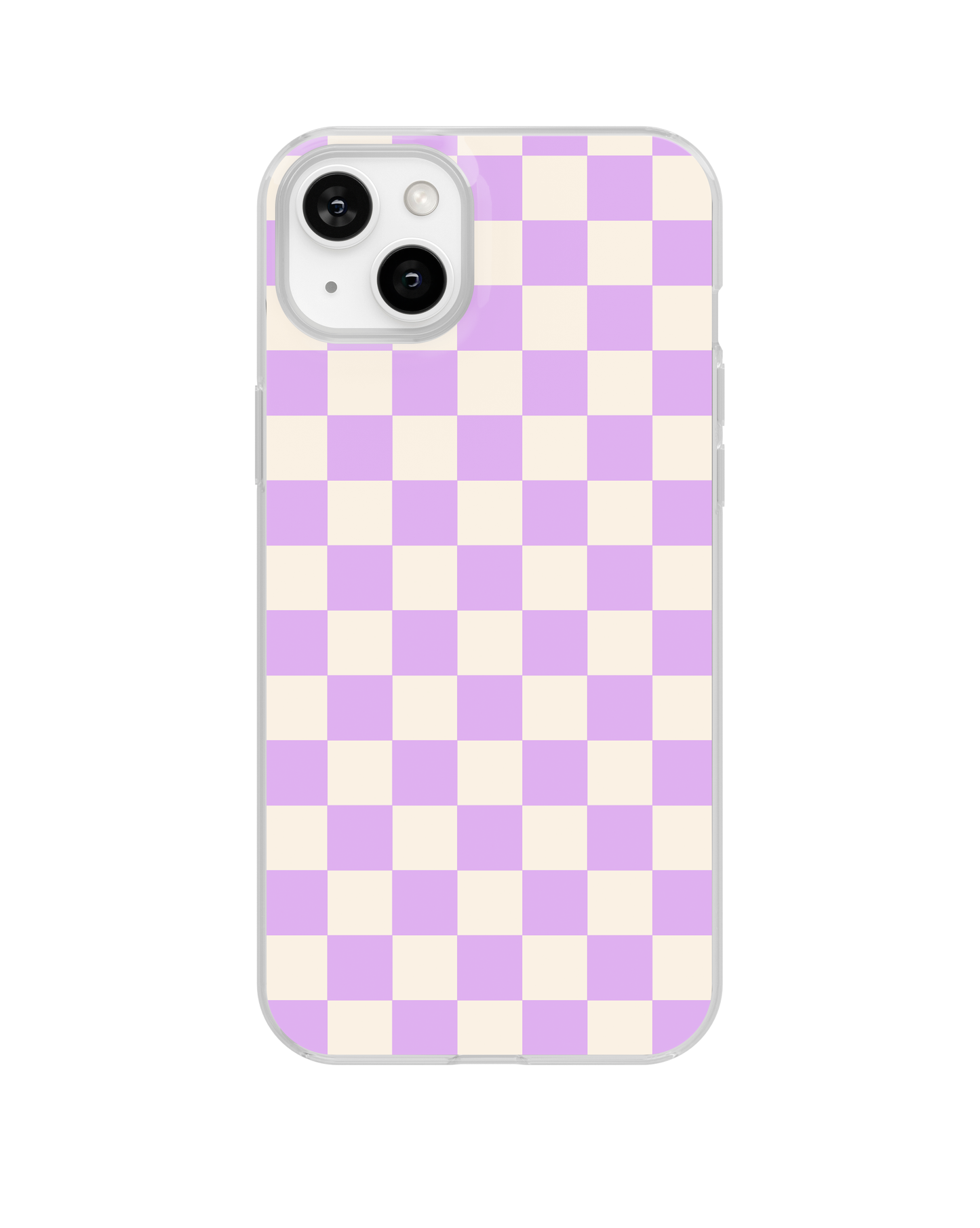 Lilac Checkers II Clear Case Insert