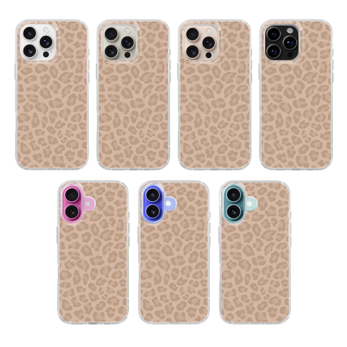 Chestnut Leopard Clear Case Insert