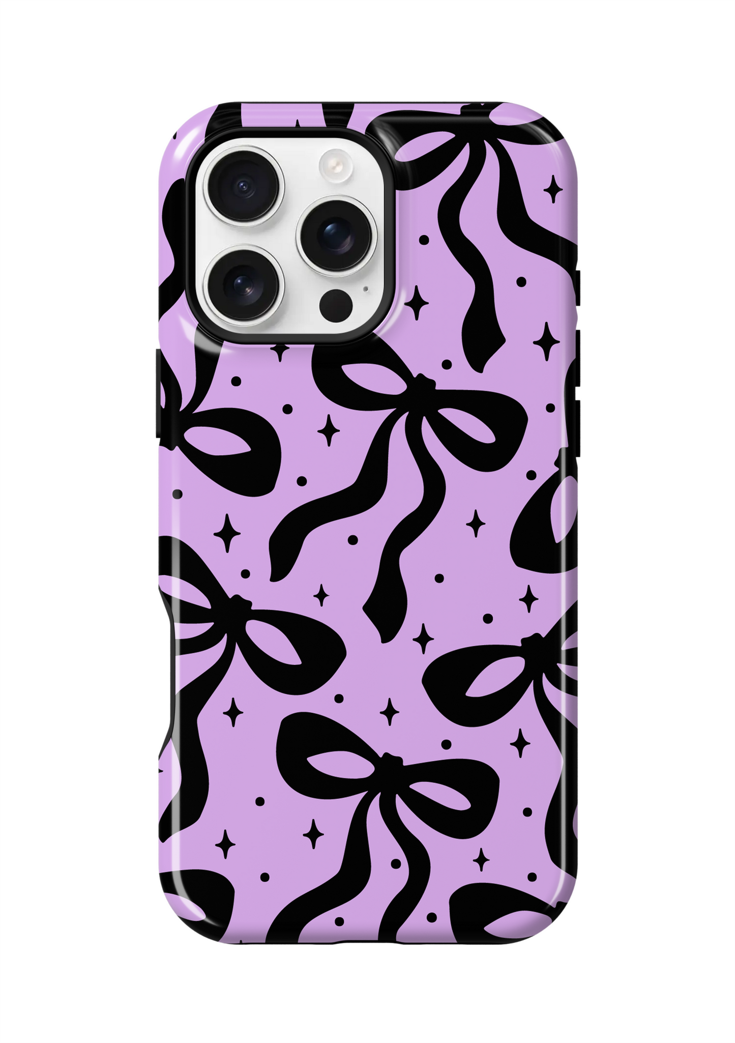 Lilac & Lace Bows I Phone Case