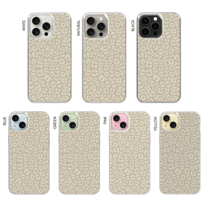 Taupe Cheetah Clear Case Insert