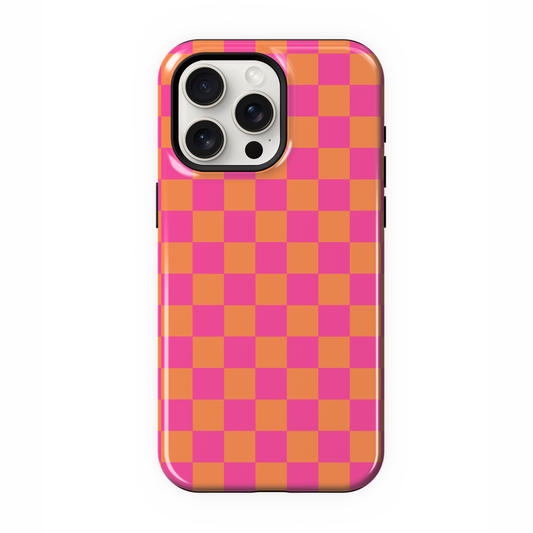 Sunkissed Checkers iPhone Case