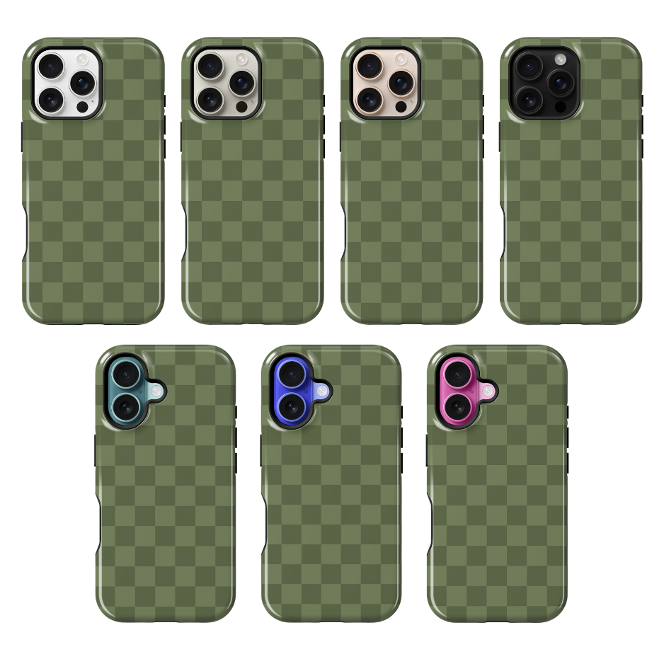 Moss Checkers Phone Case