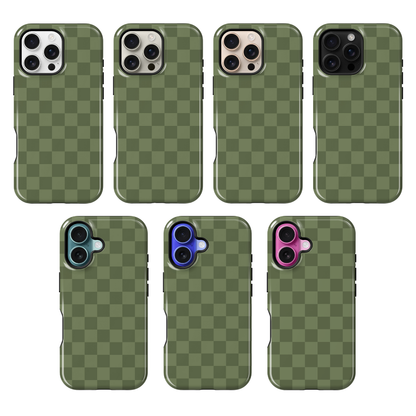 Moss Checkers Phone Case