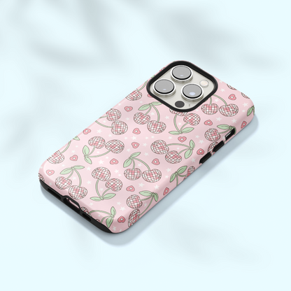 Pastel Disco Cherries iPhone Case