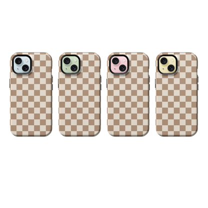 Chestnut Checkers II Phone Case