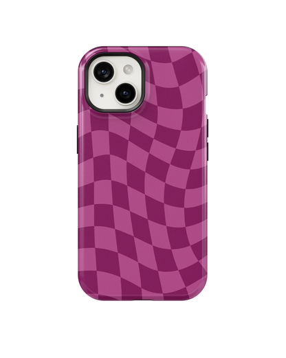 Velvet Wavy Checkers Phone Case