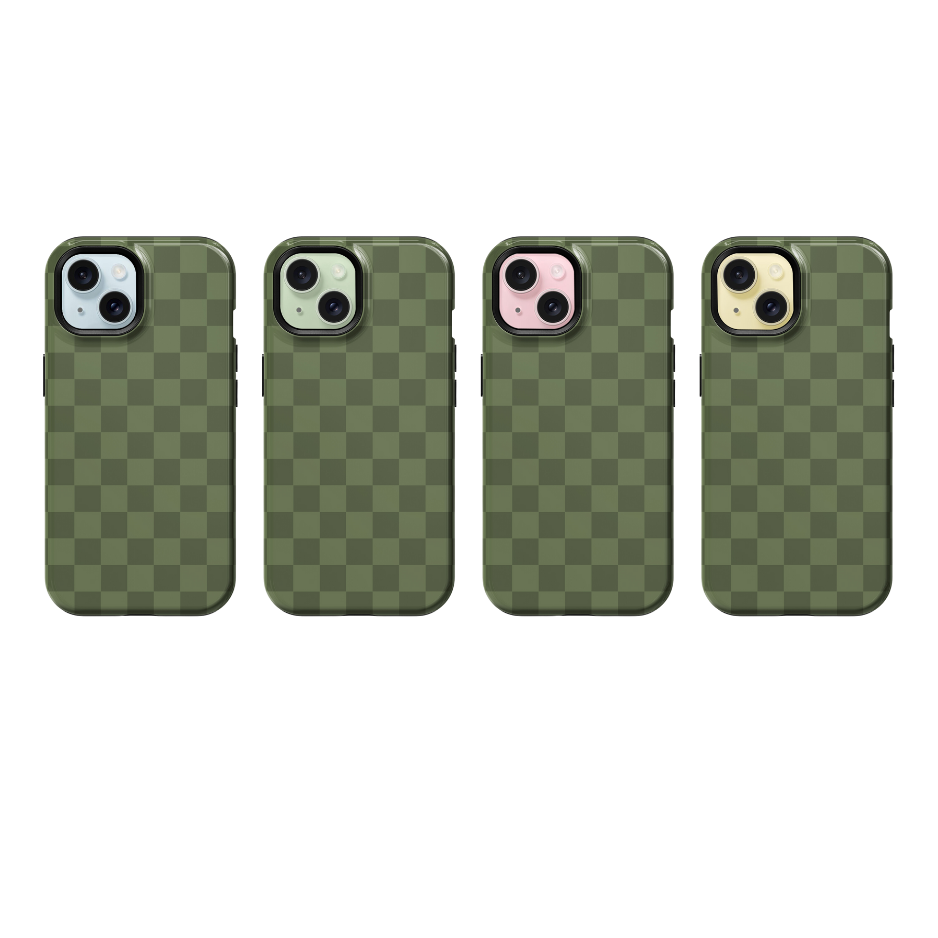 Moss Checkers Phone Case