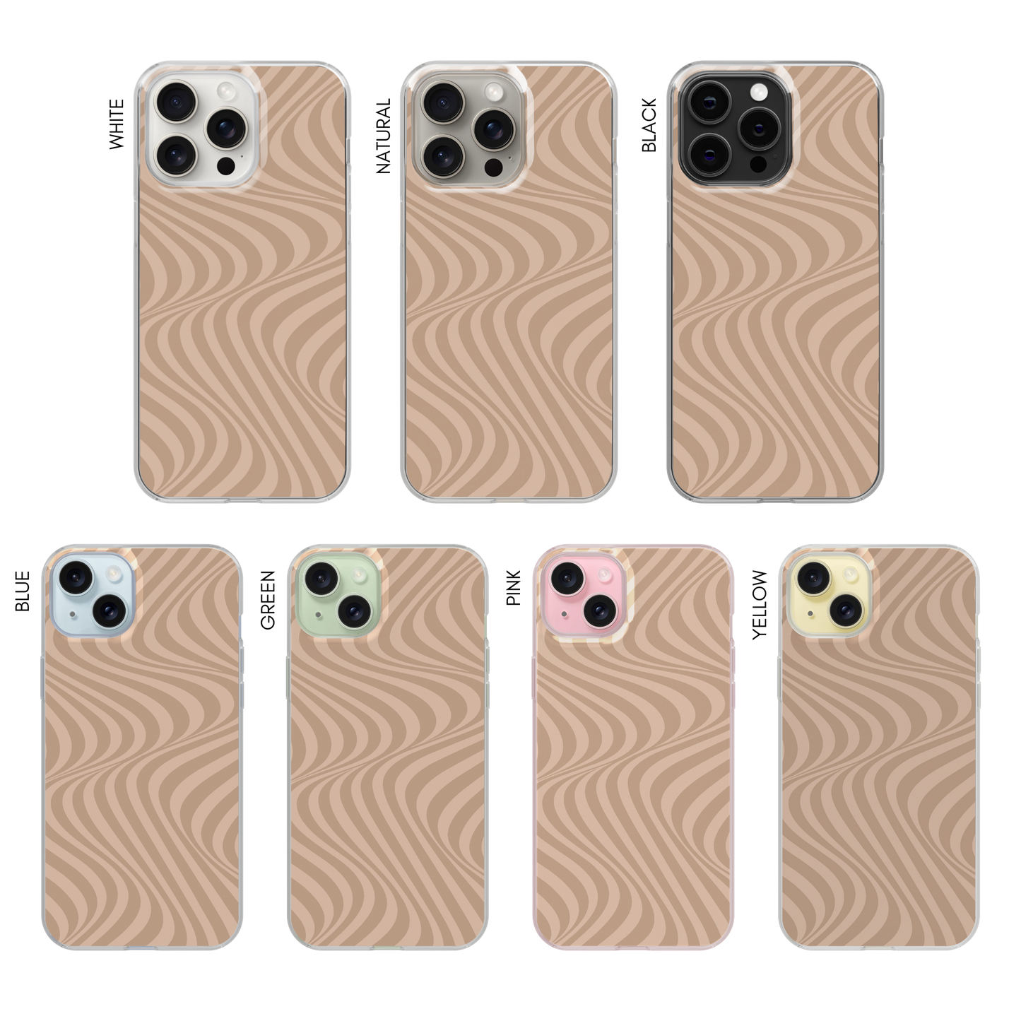 Chestnut Swirls Clear Case Insert