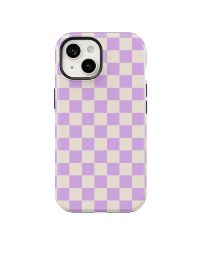 Lilac Checkers II Phone Case