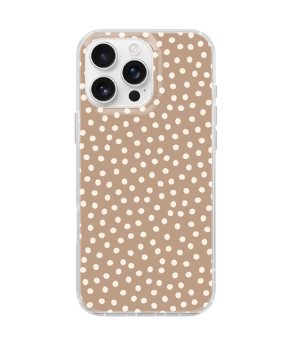 Chestnut Dots Clear Case Insert