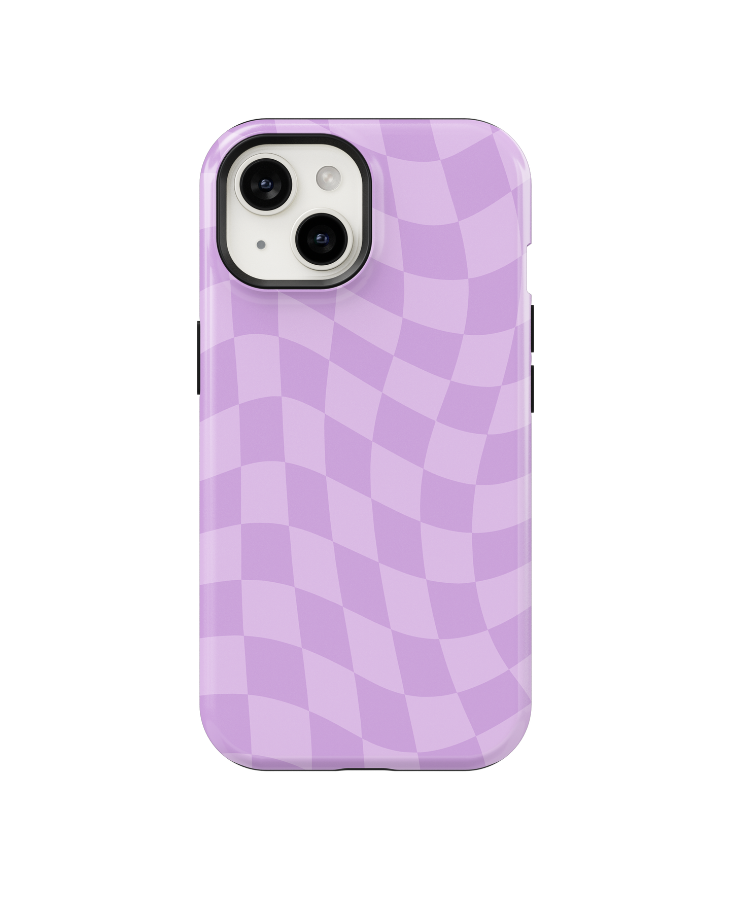 Lilac Wavy Checkers Phone Case