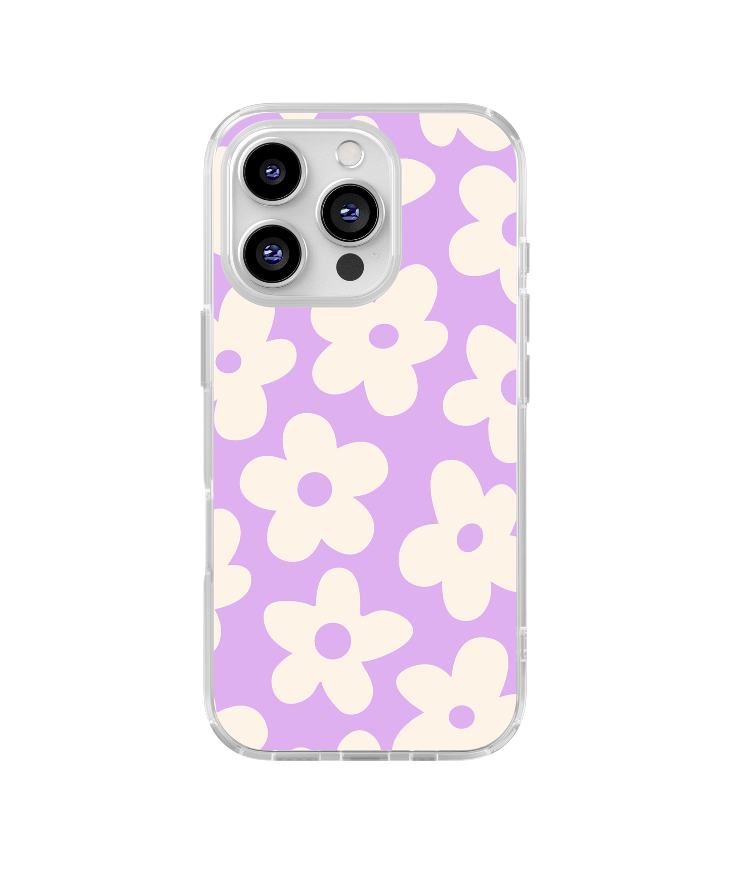 Lilac Big Blooms Clear Case Insert