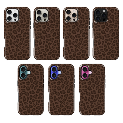 Espresso Leopard Phone Case