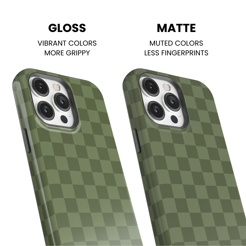 Moss Checkers Phone Case