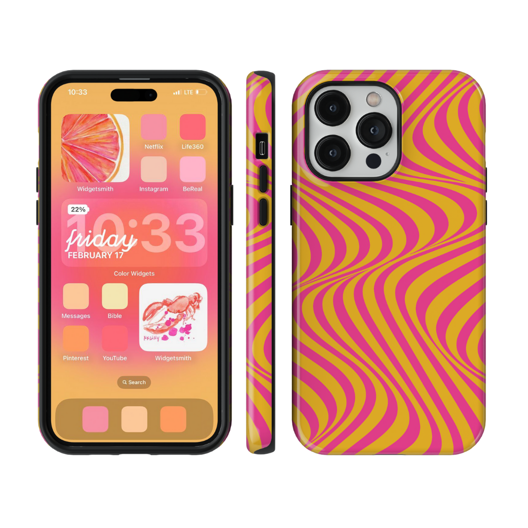 Pink Lemonade Swirls Phone Case