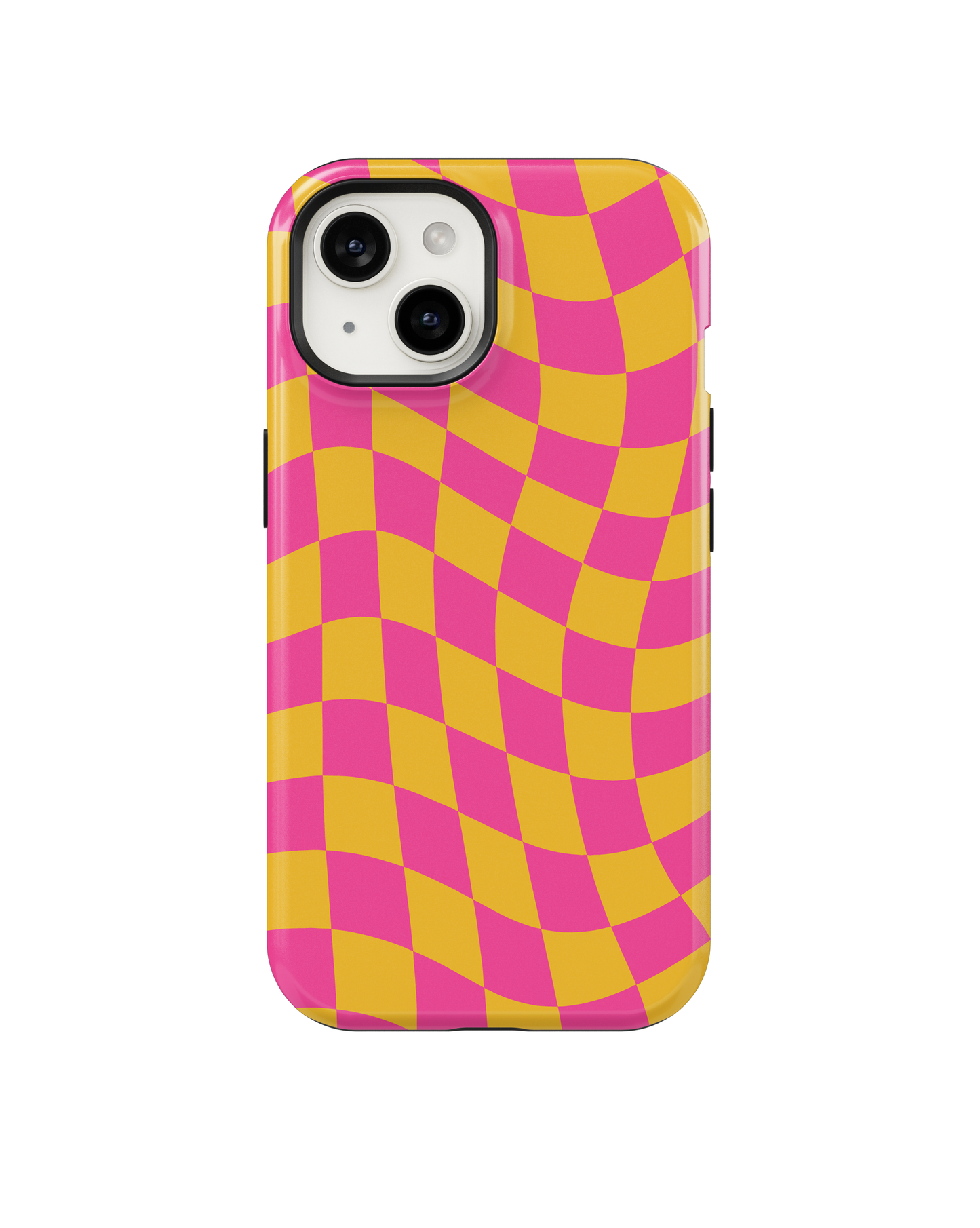 Pink Lemonade Wavy Checkers Phone Case