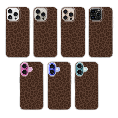 Espresso Leopard Clear Case Insert